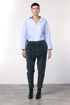 Malibu Jogger City pantalone chino donna in velluto a costa larga relaxed fit