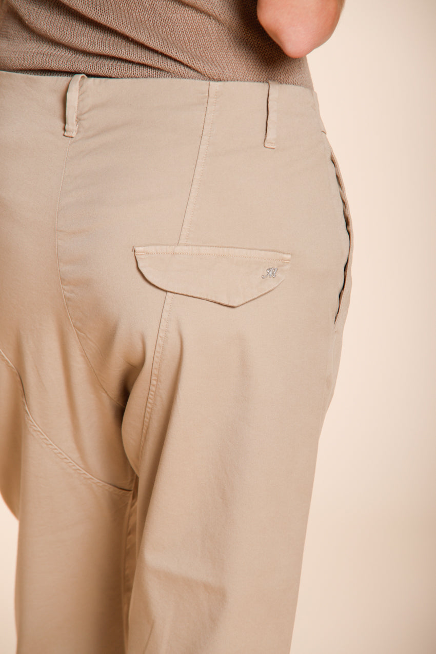 Malibu Jogger pantalone chino donna in gabardina carrot fit