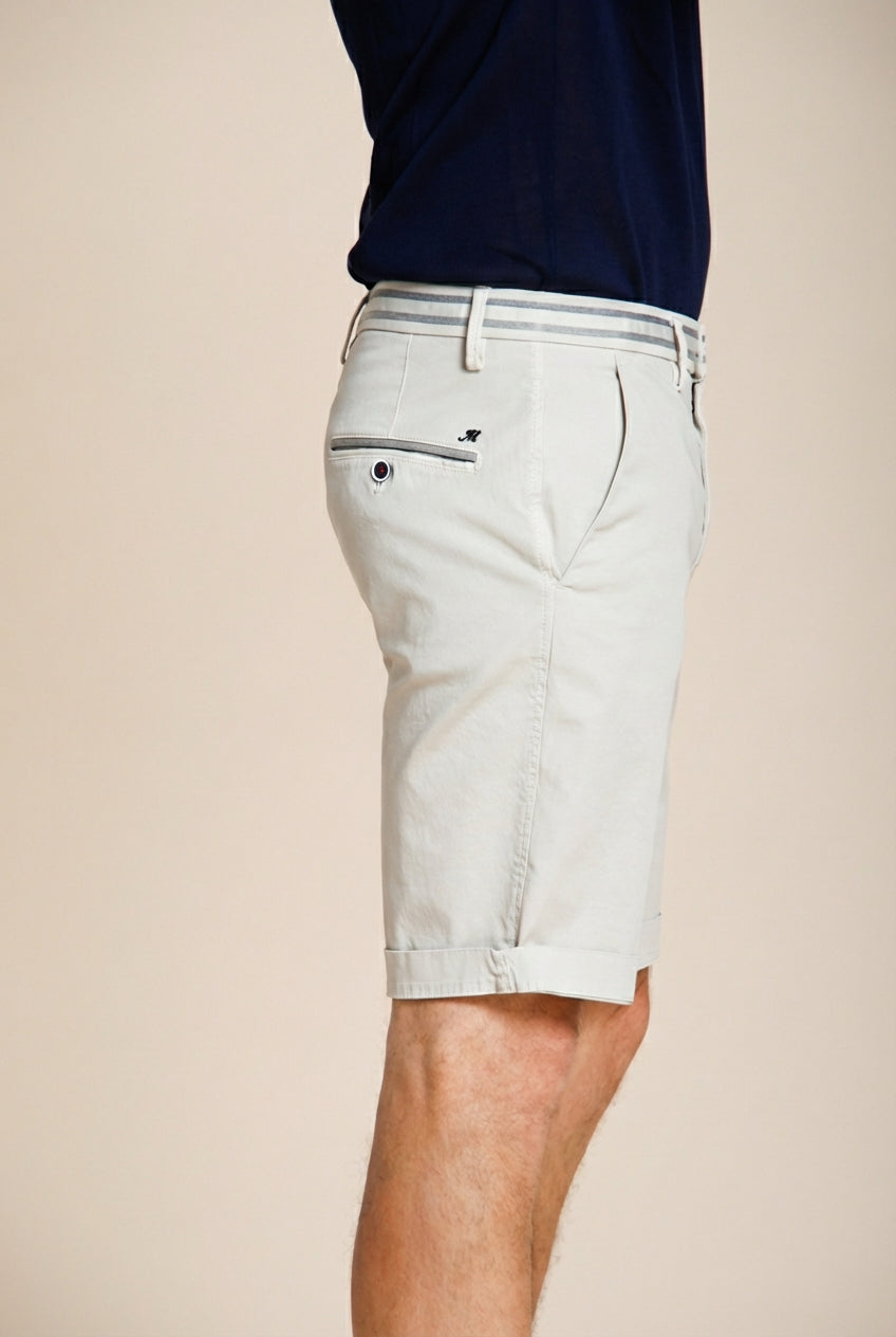 Torino Summer bermuda chino uomo in raso stretch slim fit