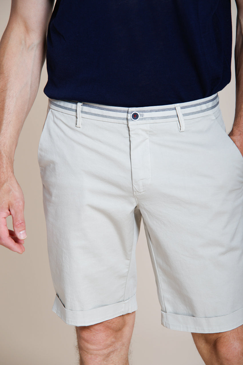 Torino Summer bermuda chino uomo in raso stretch slim fit