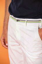 Milano Start Bermuda Chino Herren in Stretch-Satin Slim Fit