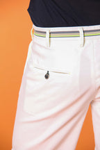 Milano Start Bermuda Chino Herren in Stretch-Satin Slim Fit