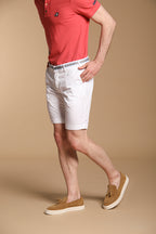 New York Summer bermuda chino Herren in elastischer Gabardine Regular Fit