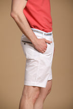 New York Summer bermuda chino Herren in elastischer Gabardine Regular Fit
