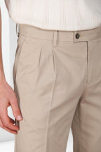 New York 2 Pinces bermuda chino uomo in twill stretch regular fit