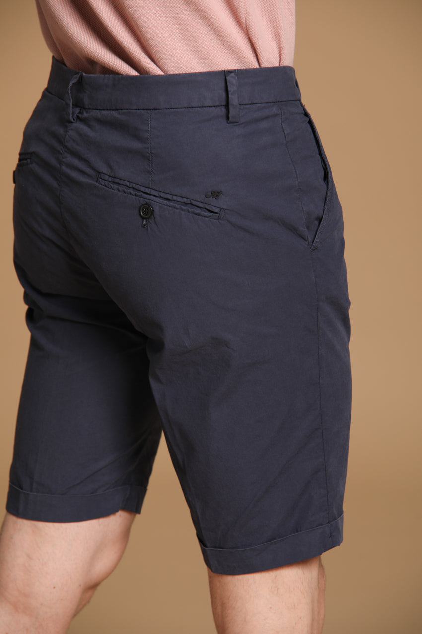 Osaka Bermuda Chino Herren aus Lyocell- und Baumwoll-Parachutestoff Carrot Fit