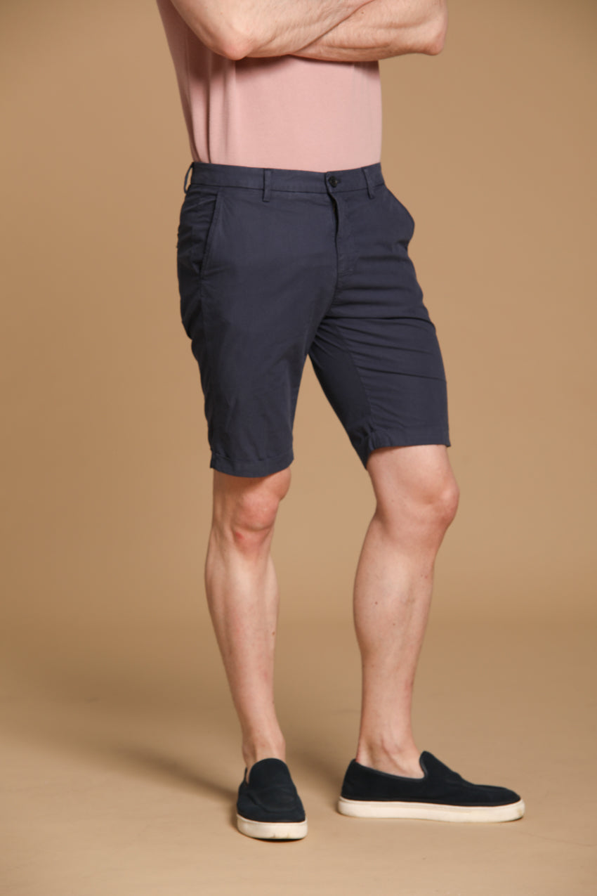 Osaka Bermuda Chino Herren aus Lyocell- und Baumwoll-Parachutestoff Carrot Fit