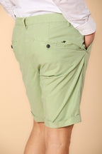 Osaka Bermuda Chino Herren aus Lyocell- und Baumwoll-Parachutestoff Carrot Fit