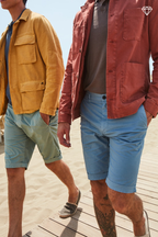  London Bermuda Chino Herren aus Pima-Baumwolle Regular Fit ①