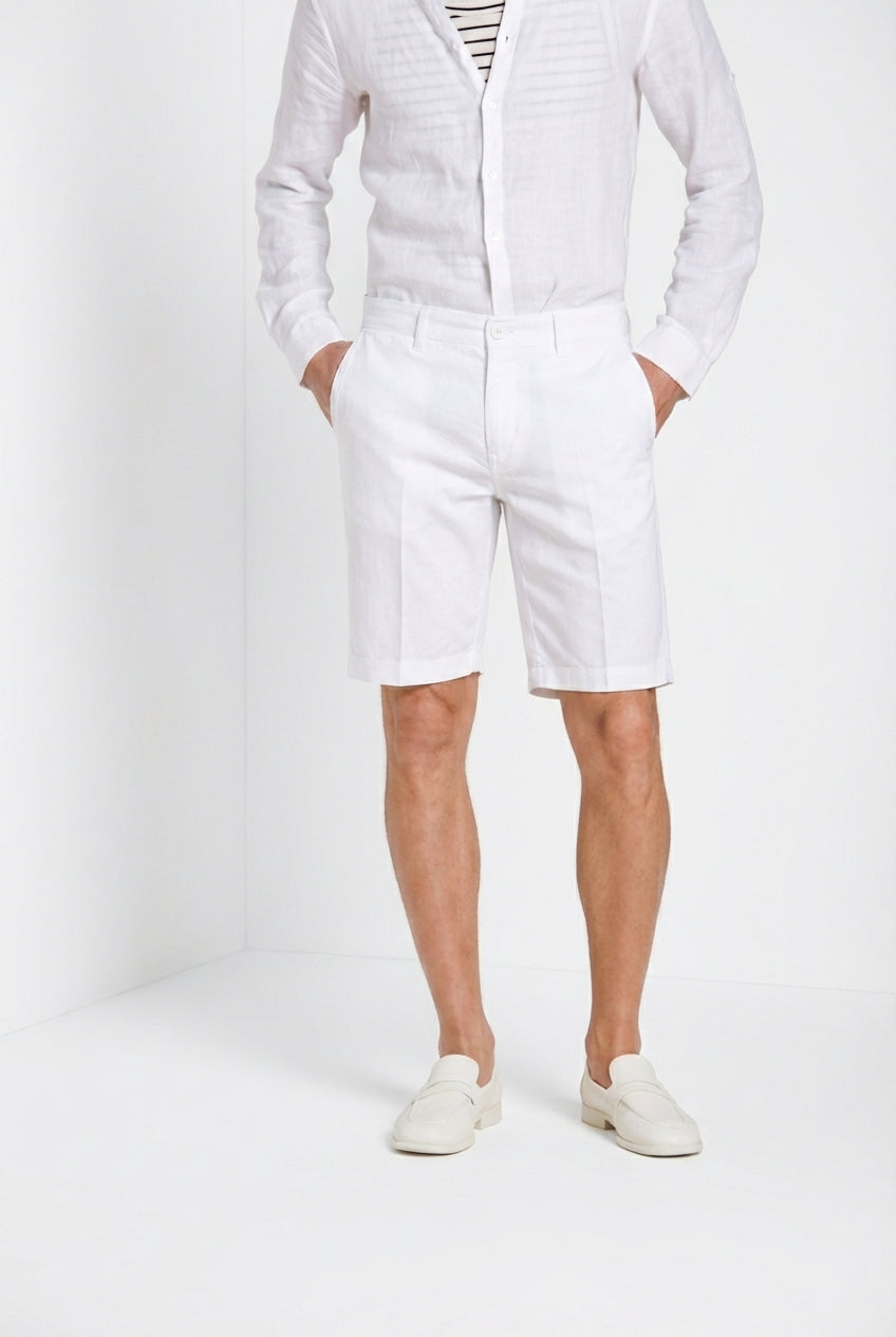 London bermuda chino uomo in gabardina stretch regular fit ①