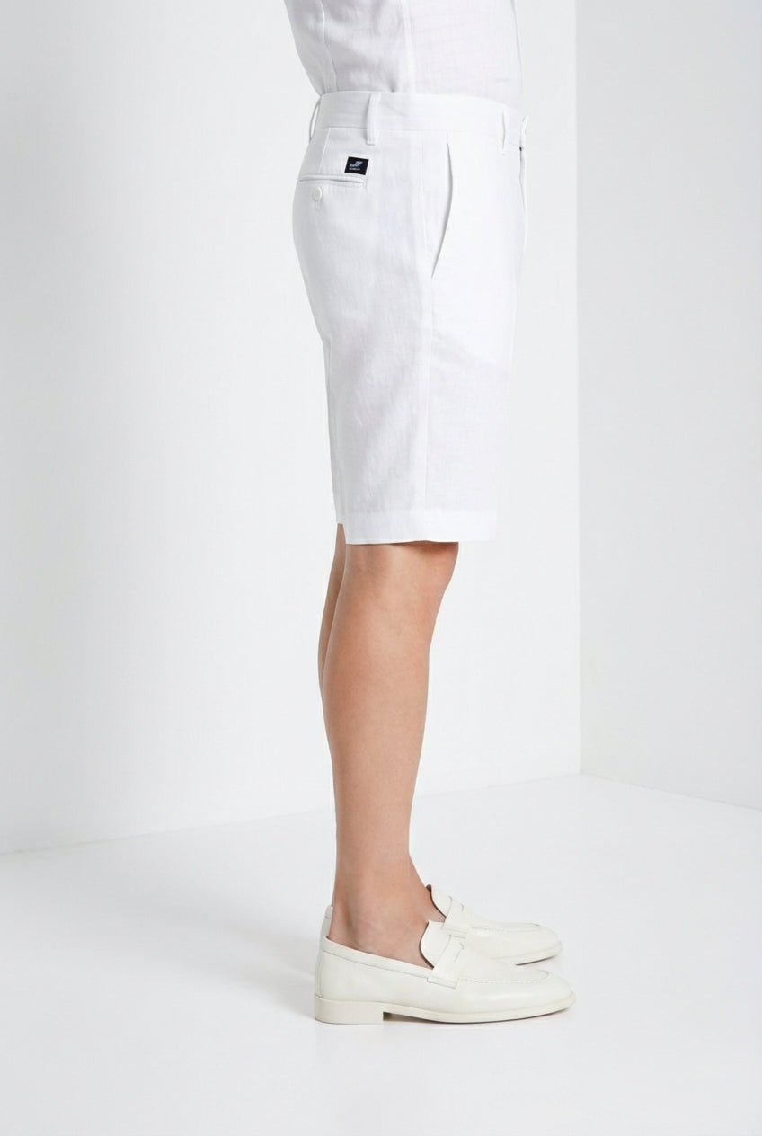 London bermuda chino uomo in gabardina stretch regular fit ①