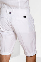 London bermuda chino uomo in gabardina stretch regular fit ①