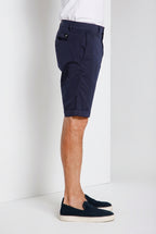 London bermuda chino uomo in gabardina stretch regular fit ①