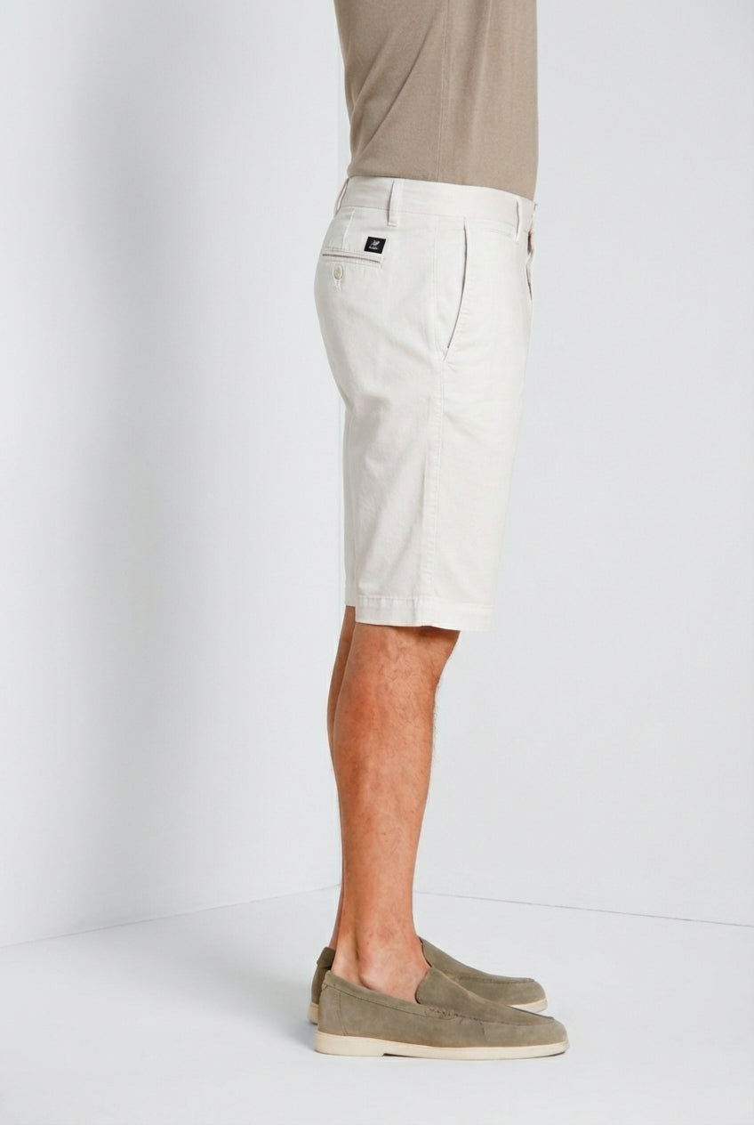 London bermuda chino uomo in gabardina stretch regular fit ①