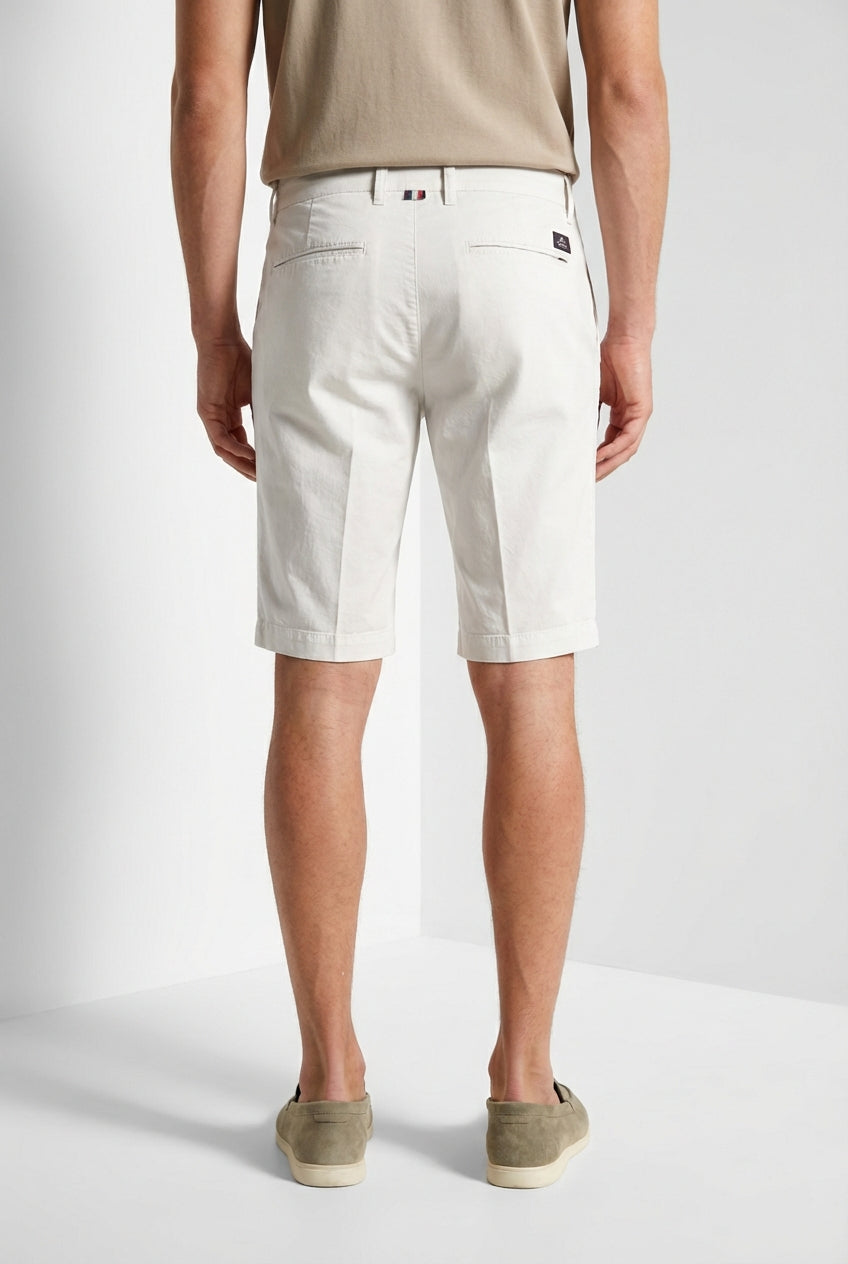 London bermuda chino uomo in gabardina stretch regular fit ①