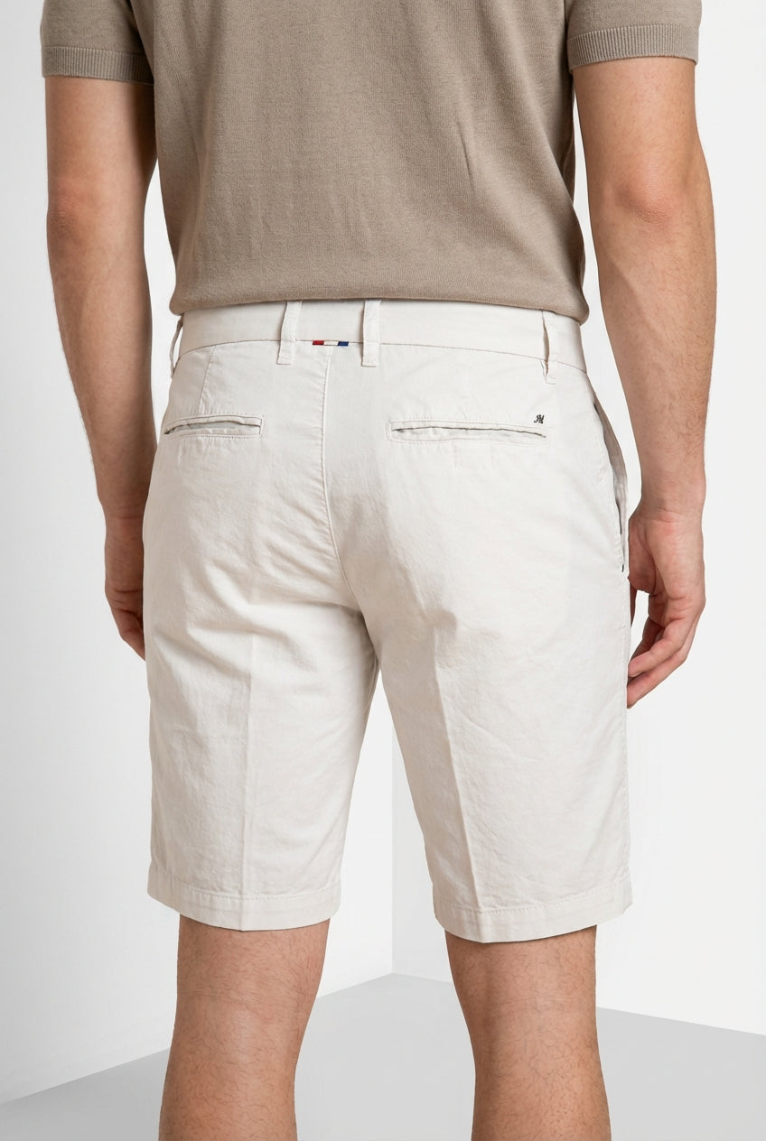 London bermuda chino uomo in gabardina stretch regular fit ①