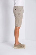 London bermuda chino uomo in gabardina stretch regular fit ①
