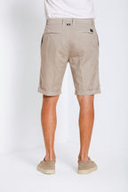 London bermuda chino uomo in gabardina stretch regular fit ①