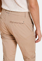 London men's chino bermuda in stretch gabardine regular fit ①