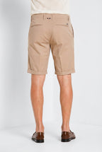 London bermuda chino uomo in gabardina stretch regular fit ①