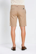 London men's chino bermuda in stretch gabardine regular fit ①