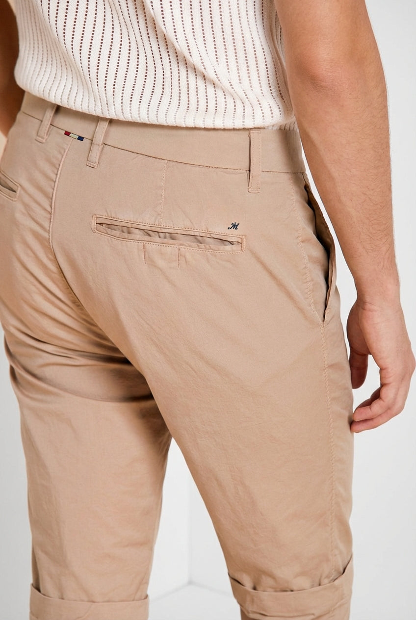 London bermuda chino uomo in gabardina stretch regular fit ①