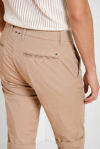 London bermuda chino uomo in gabardina stretch regular fit ①