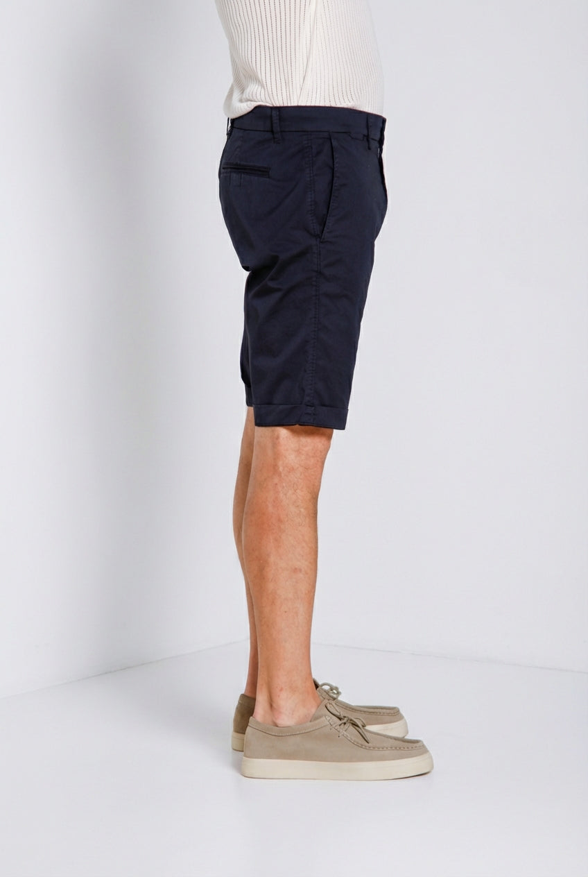 London bermuda chino uomo in gabardina stretch regular fit ①