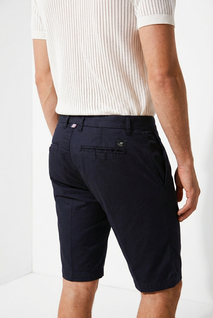 London bermuda chino uomo in gabardina stretch regular fit ①