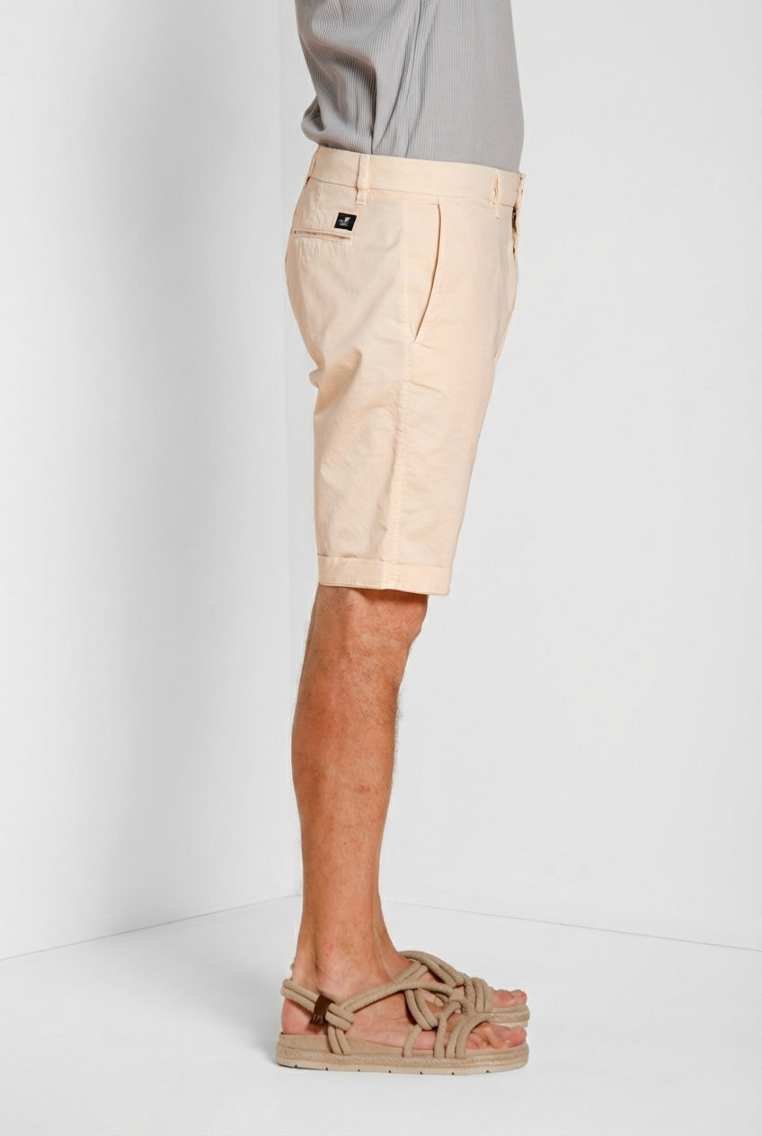 London bermuda chino uomo in gabardina stretch regular fit ①