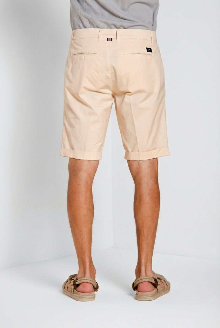 London bermuda chino uomo in gabardina stretch regular fit ①