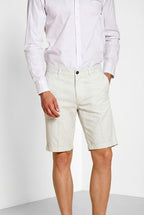 London bermuda chino uomo in gabardina stretch regular fit ①