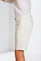 London bermuda chino uomo in gabardina stretch regular fit ①