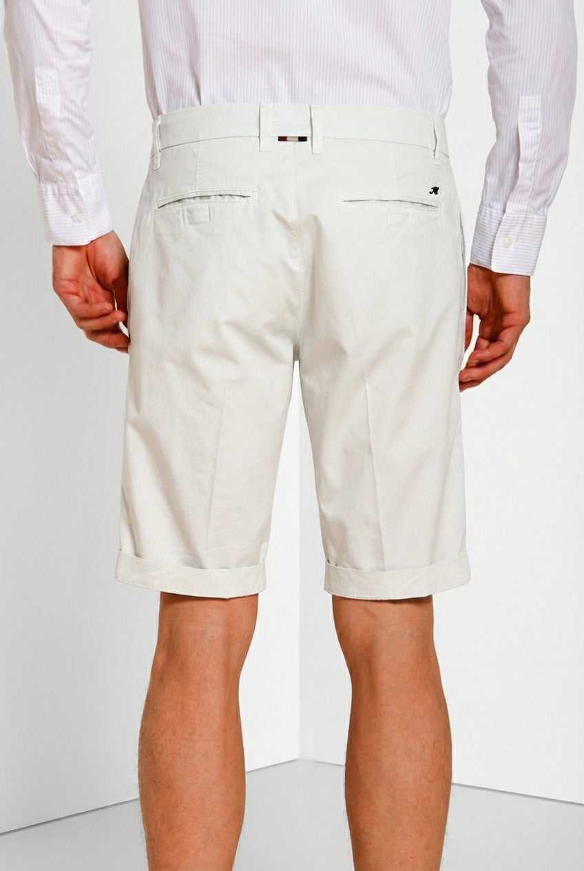 London bermuda chino uomo in gabardina stretch regular fit ①