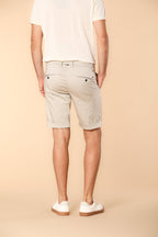 Milano Jogger Travel Herren Chino Jogger Bermuda  in technischem Travel Stretch Satin-Gewebe Slim Fit