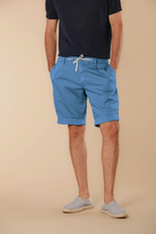 New York Golf 1 Pinces Bermuda Chino Jogger Herren aus Stretch-Jersey Slim Fit