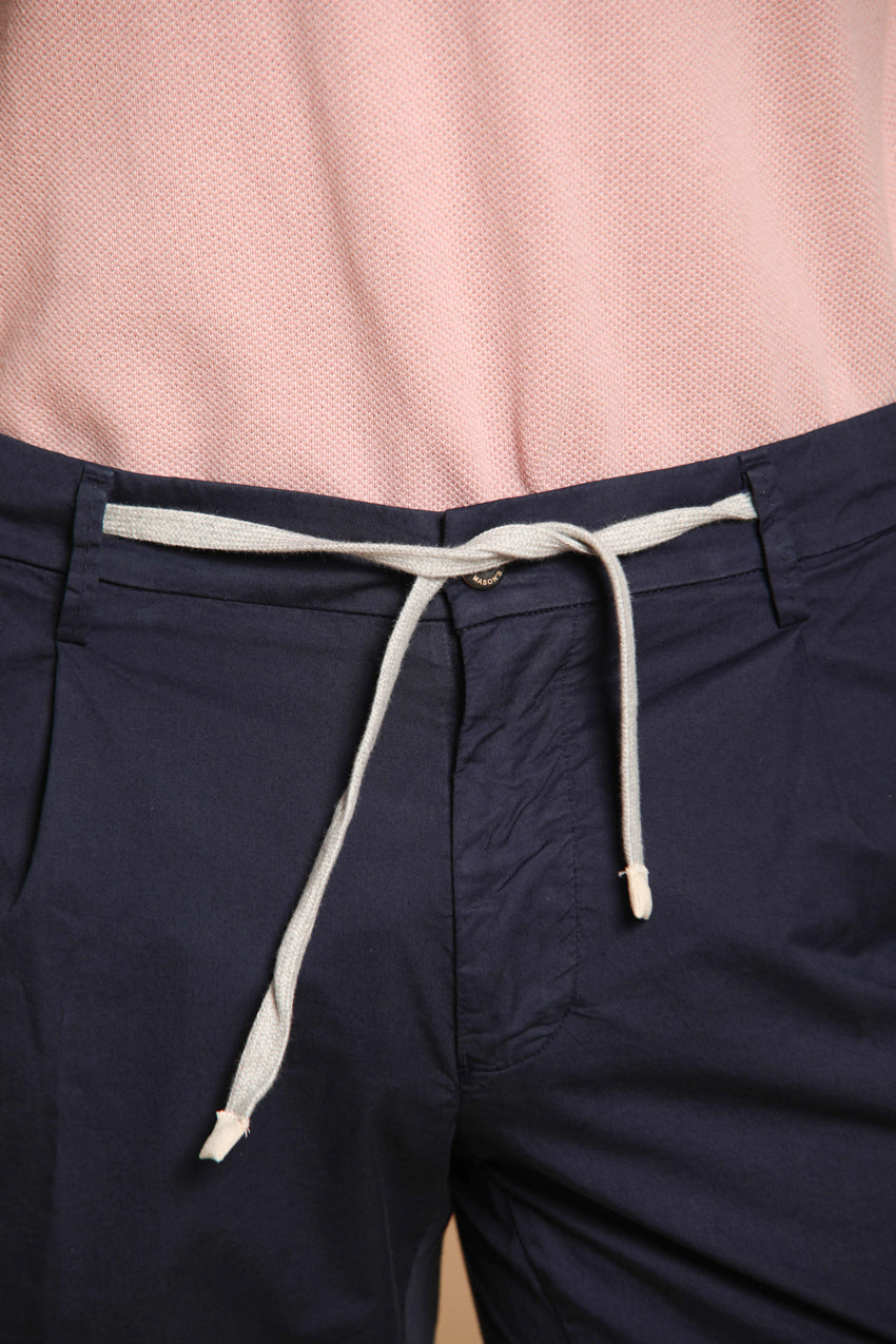 New York 1 Pinces City String Herren Bermuda Chino aus Pima-Baumwolle Regular Fit