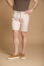 New York 1 Pinces City String Herren Bermuda Chino aus Pima-Baumwolle Regular Fit