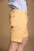 New York 1 Pinces City String Herren Bermuda Chino aus Pima-Baumwolle Regular Fit