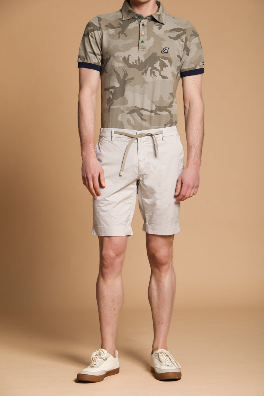 New York Side Elax Herren-Bermuda-Chino-Jogger aus elastischer Gabardine Regular Fit