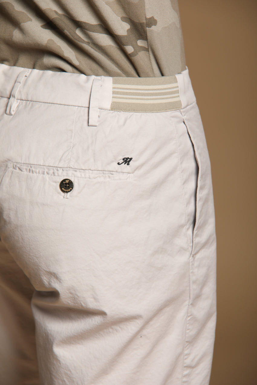 New York Side Elax Herren-Bermuda-Chino-Jogger aus elastischer Gabardine Regular Fit