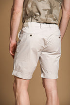 New York Side Elax Herren-Bermuda-Chino-Jogger aus elastischer Gabardine Regular Fit