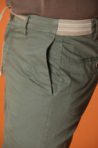 New York Side Elax Herren-Bermuda-Chino-Jogger aus elastischer Gabardine Regular Fit