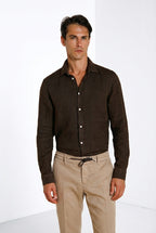 Torino Hemd Herren aus Leinen Canvas ①