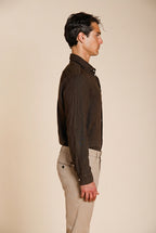 Torino camicia uomo in tela lino ①