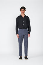 Torino camicia uomo in tela lino ①
