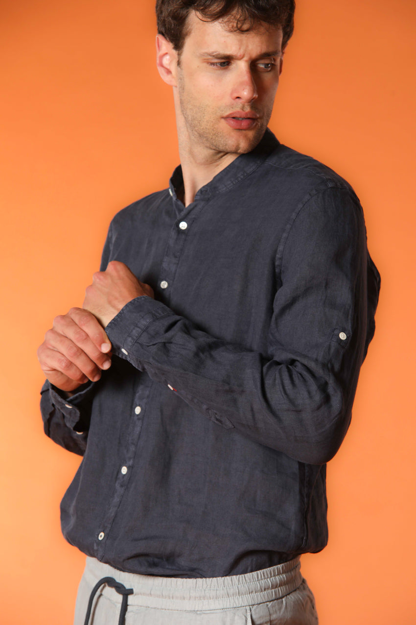 Porto Hemd Herren Langarm aus Leinen