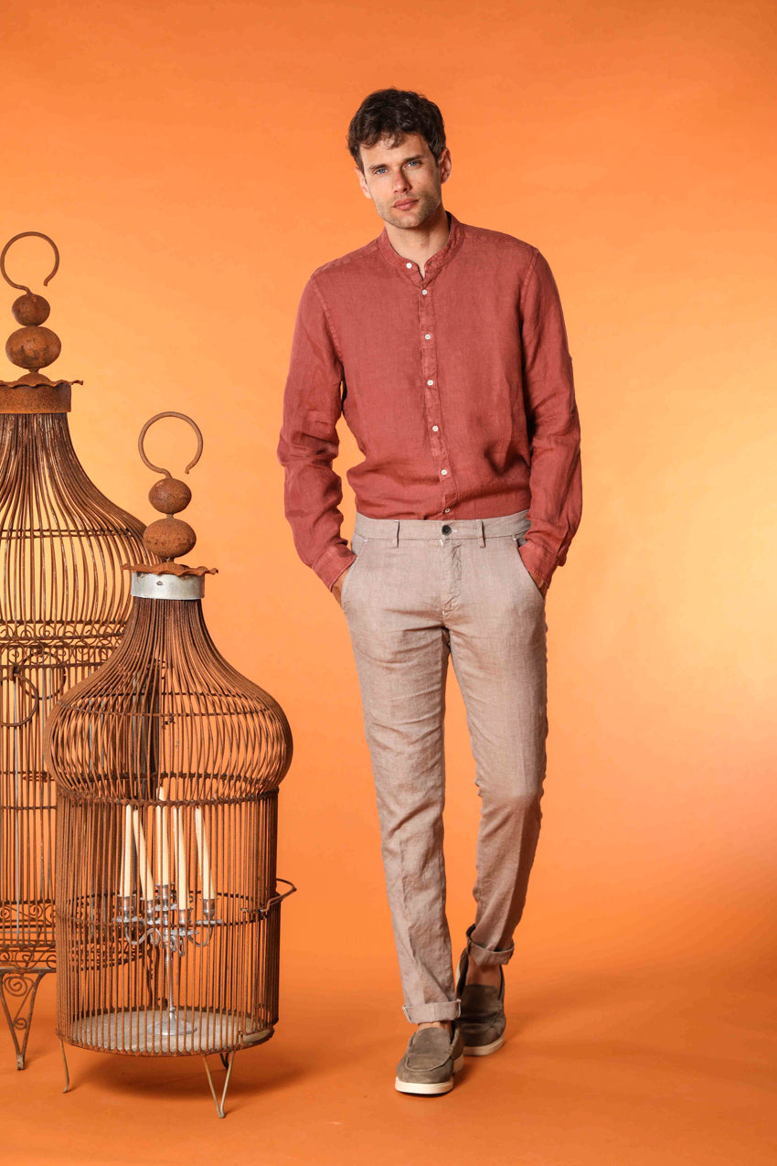 Porto Hemd Herren Langarm aus Leinen