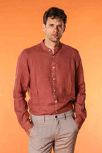 Porto Hemd Herren Langarm aus Leinen