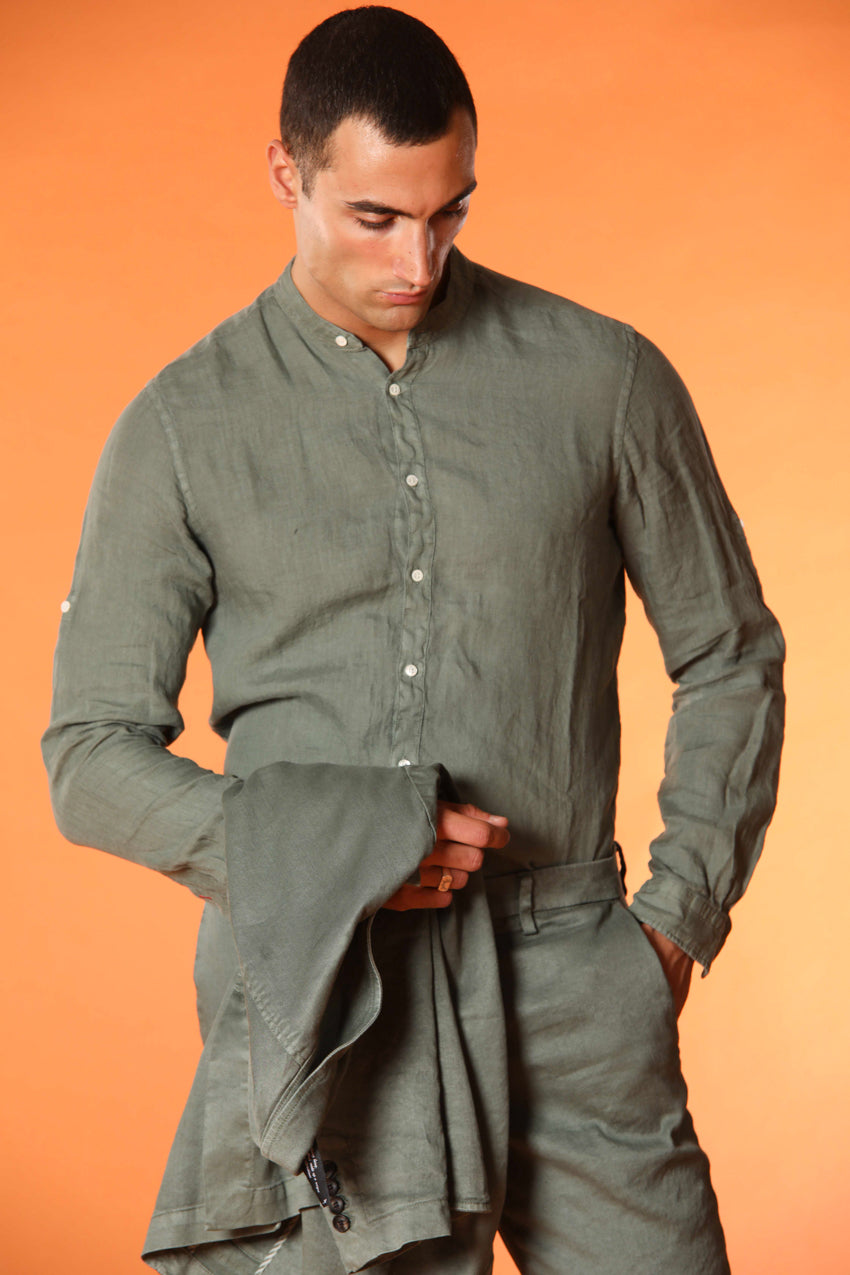 Porto Hemd Herren Langarm aus Leinen